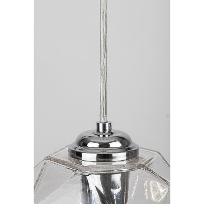 Rabalux Shivani lampa wisząca 1x40W chrom/przezroczysty 72012