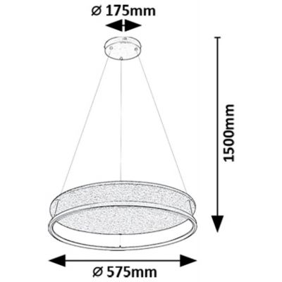 Rabalux Farenzo lampa wisząca 1x40 W czarna-szary/popielaty 72032
