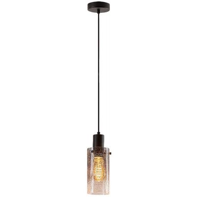 Rabalux Fumea lampa wisząca 1x60 W czarna-przydymiona 72037