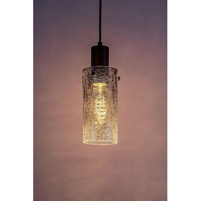 Rabalux Fumea lampa wisząca 1x60 W czarna-przydymiona 72037