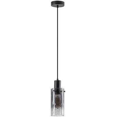 Rabalux Fumea lampa wisząca 1x60 W czarna-przydymiona 72037