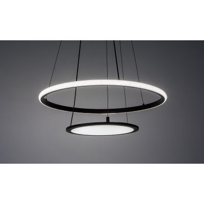 Rabalux Jasero inteligentna lampa wisząca 2x42 W biała-czarna 72040