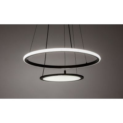 Rabalux Jasero inteligentna lampa wisząca 2x42 W biała-czarna 72040
