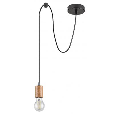 Rabalux Dollien lampa wisząca 1x60W czarny mat 72071