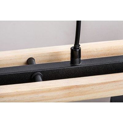 Rabalux Niylah lampa wisząca 3x25W czarny mat 72083