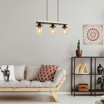 Rabalux Niylah lampa wisząca 3x25W czarny mat 72083