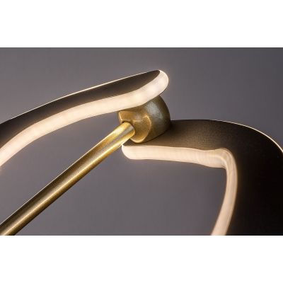 Rabalux Adalind lampa wisząca 1x40 W czarna/złota 72149