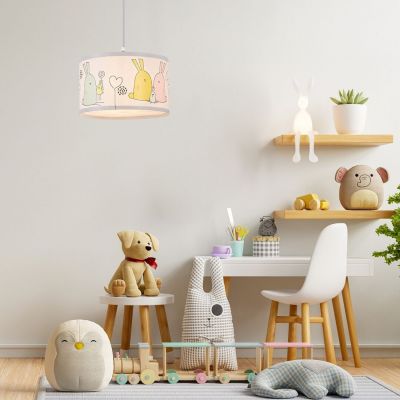 Rabalux Flappy lampa wisząca 1x40 W biała-multikolor 72166