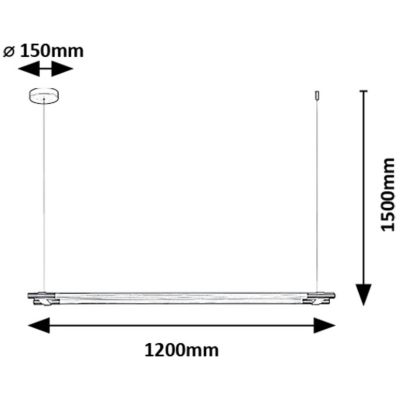 Rabalux Nivaro lampa wisząca 2x28 W biała-czarna 72169