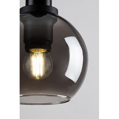 Rabalux Centio lampa wisząca 1x40W czarny/przydymiony 72171