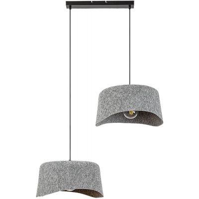 Rabalux Farelia lampa wisząca 2x10 W czarna-szary/popielaty 72190