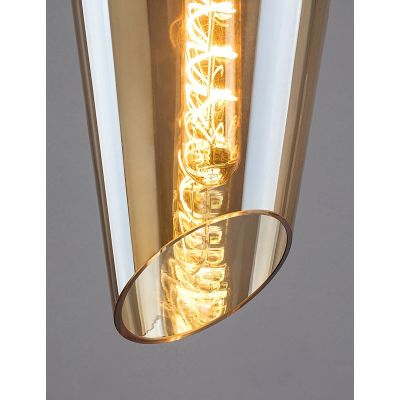 Rabalux Bellini lampa wisząca 1x60 W czarna-bursztynowa 72201