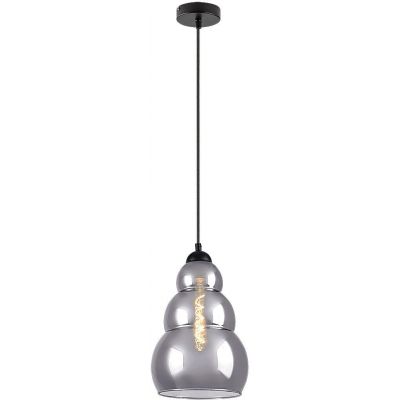 Rabalux Salvatore lampa wisząca 1x40W czarny/przydymiony 72211