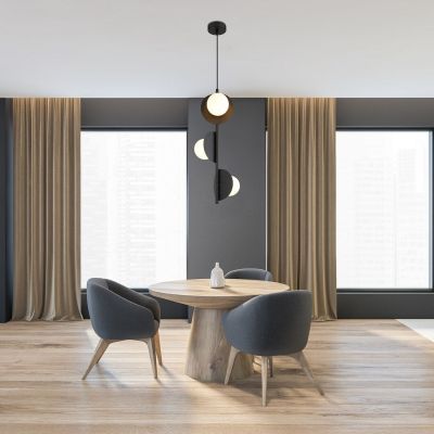 Rabalux Jules lampa wisząca 3x5 W biała-czarna 72224