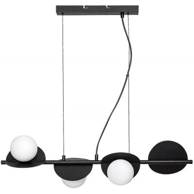 Rabalux Jules lampa wisząca 4x5 W biała-czarna 72225
