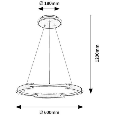 Rabalux Sindri lampa wisząca 1x45 W czarna 72229