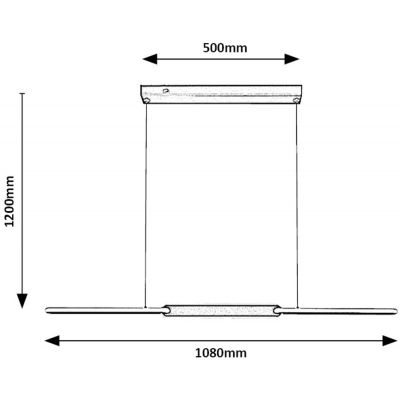 Rabalux Sindri lampa wisząca 1x36 W czarna 72231
