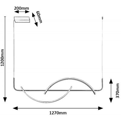 Rabalux Jarnelle lampa wisząca 1x35 W czarna 72233