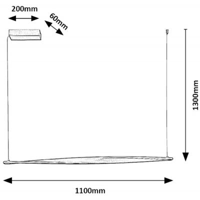 Rabalux Elvio lampa wisząca 1x28 W chrom 72234