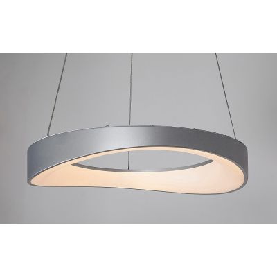 Rabalux Iliana lampa wisząca 1x56 W biała-srebrna 72236