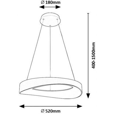 Rabalux Iliana lampa wisząca 1x56 W biała-srebrna 72236