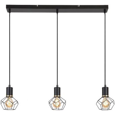 Rabalux Fran lampa wisząca 3x40 W czarna 72242
