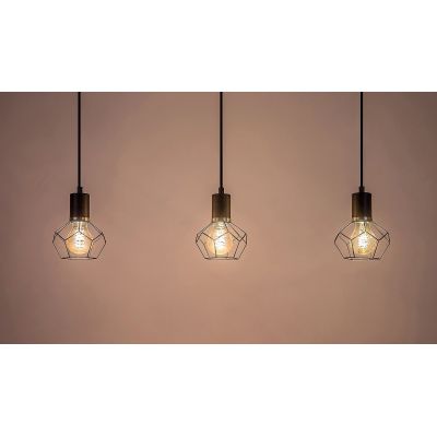 Rabalux Fran lampa wisząca 3x40 W czarna 72242