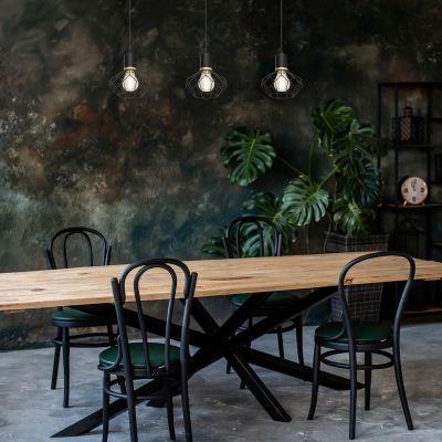 Rabalux Fran lampa wisząca 3x40 W czarna 72242