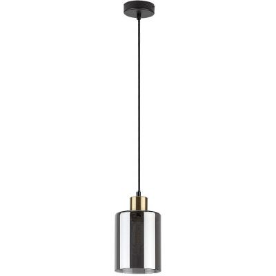 Rabalux Perez lampa wisząca 1x40 W czarna-przydymiona 72248