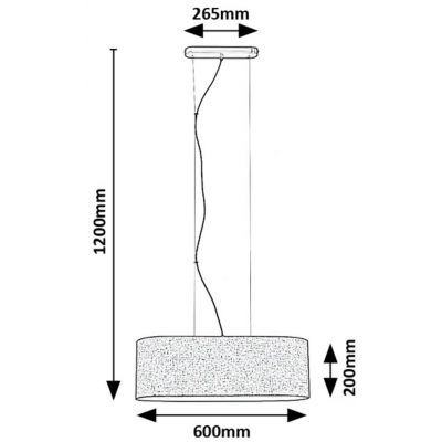 Rabalux Narmin lampa stojąca 3x40 W czarna-beżowa 72251