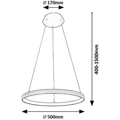 Rabalux Grete lampa wisząca 1x32 W biała-czarna 72258