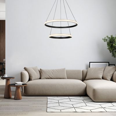 Rabalux Grete lampa wisząca 60 W biała-czarna 72259