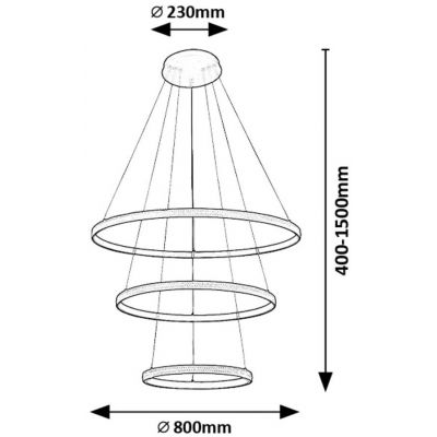 Rabalux Grete lampa wisząca 100 W biała-czarna 72260