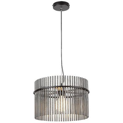 Rabalux Inesa lampa wisząca 1x40 W czarna-przydymiona 72261
