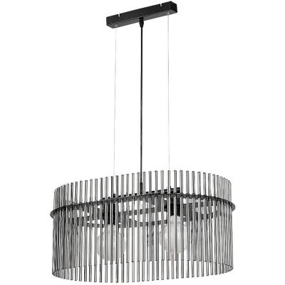 Rabalux Inesa lampa wisząca 2x40 W czarna-przydymiona 72262