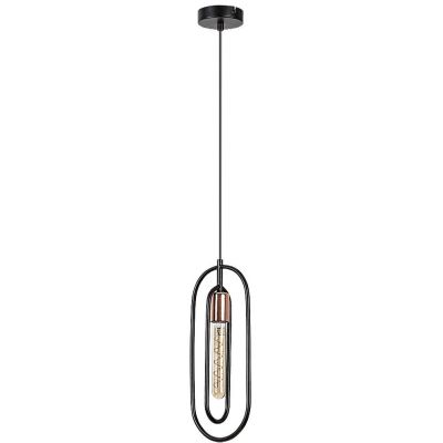 Rabalux Rovier lampa wisząca 1x40 W czarna-miedź 72263