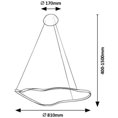 Rabalux Mirossi lampa wisząca 1x40 W biała-czarna 72266