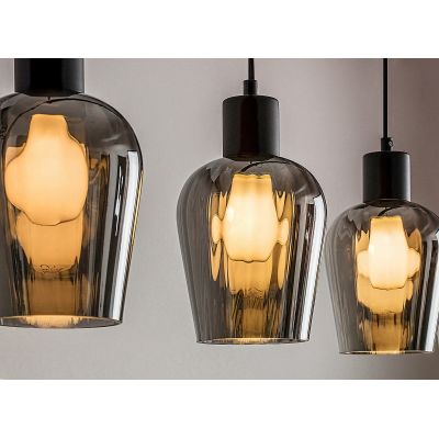 Rabalux Florian lampa wisząca 4x40 W czarna 72271