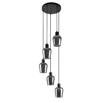 Rabalux Florian lampa wisząca 5x40 W czarna 72272