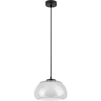 Rabalux Elowen lampa wisząca 1x5 W biała-czarna-przezroczysta 72274