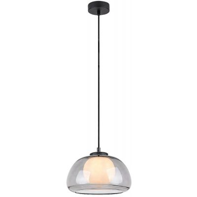 Rabalux Elowen lampa wisząca 1x5 W biała-czarna-przydymiona 72275