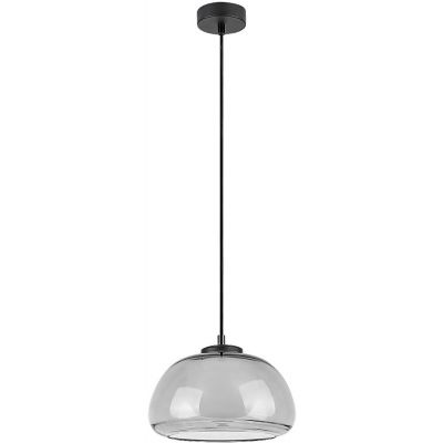 Rabalux Elowen lampa wisząca 1x5 W biała-czarna-przydymiona 72275