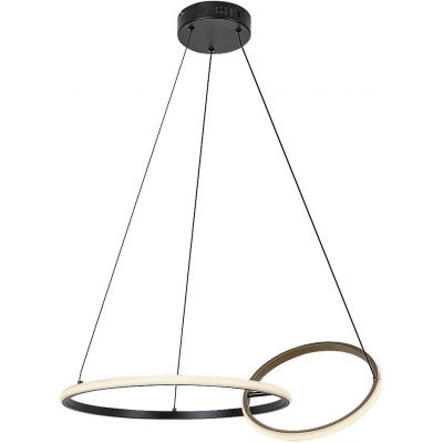 Rabalux Emilion lampa wisząca 1x36 W czarna-złota 72296