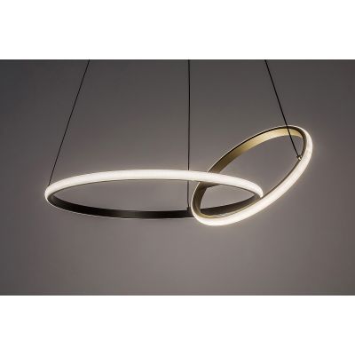 Rabalux Emilion lampa wisząca 1x36 W czarna-złota 72296