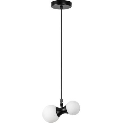 Rabalux Lition lampa wisząca 2x28 W biała-czarna 72299