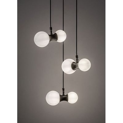 Rabalux Lition lampa wisząca 6x28 W biała-czarna 72300
