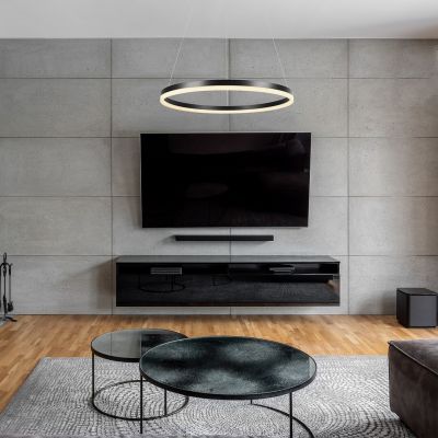 Rabalux Isaure lampa wisząca 1x45 W czarna 72302