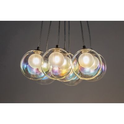 Rabalux Rosehip lampa wisząca 7x25 W szampan 72304