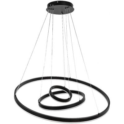 Rabalux Isaure lampa wisząca 1x100 W czarna 72306