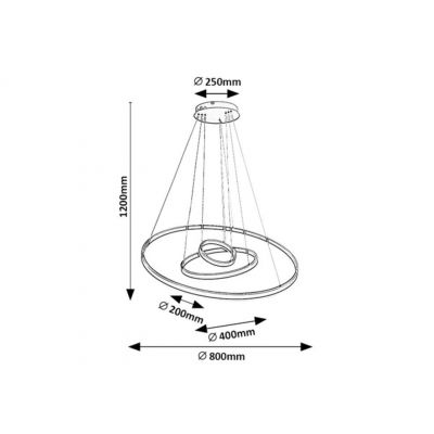Rabalux Isaure lampa wisząca 1x100 W czarna 72306